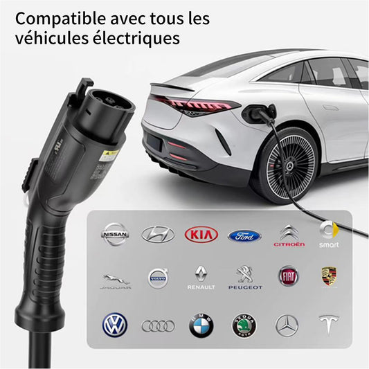 KENI Level 2 EV Charging Station – 48A Adjustable, White