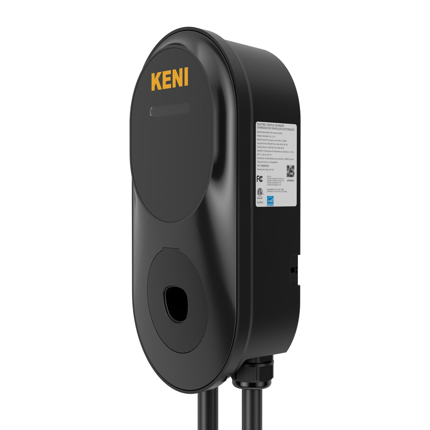 KENI Level 2 EV Charging Station – 80A Adjustable, NACS