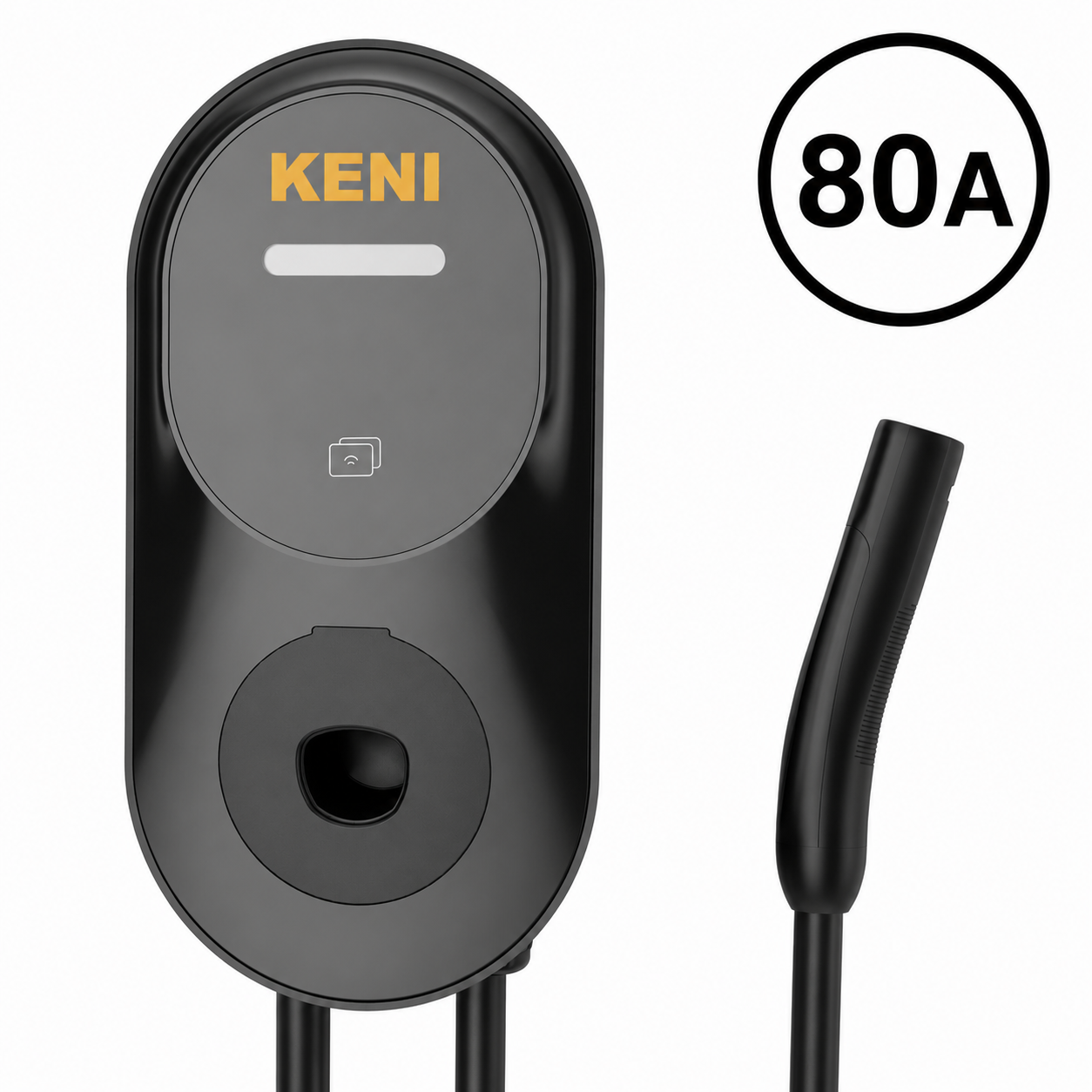 KENI Level 2 EV Charging Station – 80A Adjustable, NACS