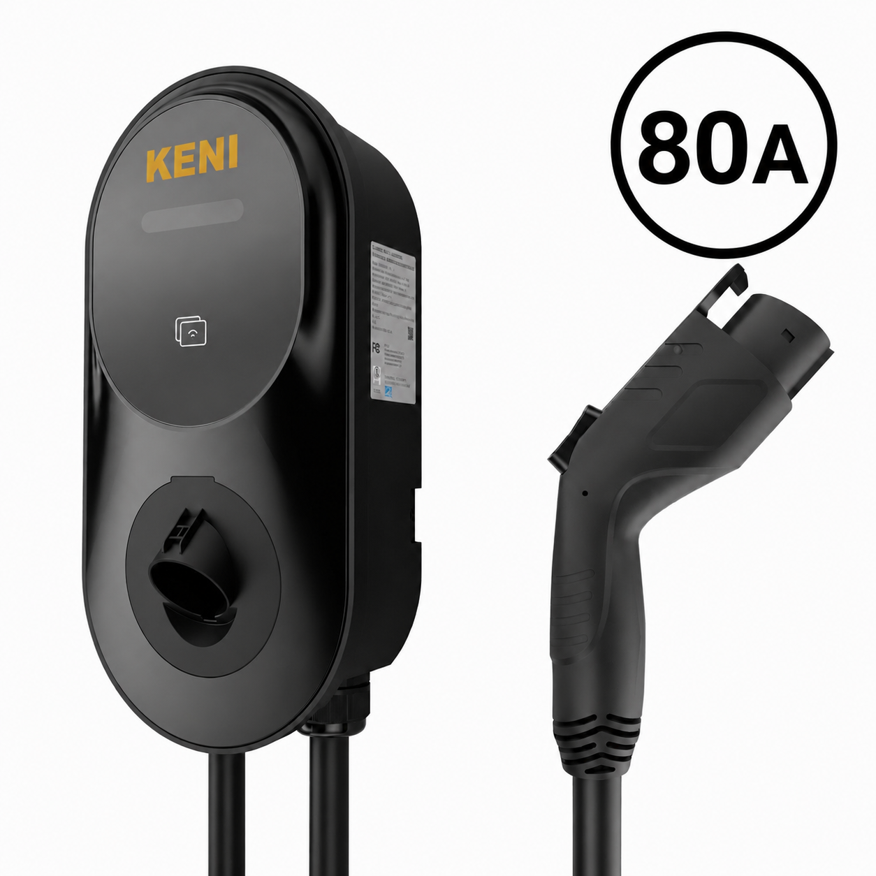KENI Level 2 EV Charging Station – 80A Adjustable, J1772